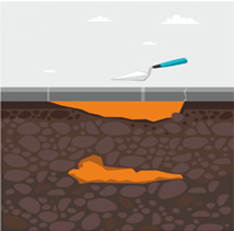 Заделка отверстий и удаление инъекторов